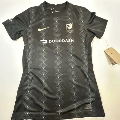 NWT Nike Angel City FC 2022/23 Stadium Home Soccer Jersey Black/ Pink Sz Small - Image 1 of 4