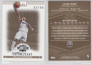 2007-08 Topps Triple Threads Gold /33 Jason Terry #28