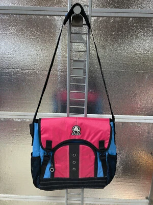 Crocs Messenger Bag - Blue/Pink - Laptop Bag Crossbody Satchel - Shoulder Bag - Image 1 of 4