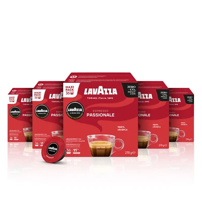 Caffè Lavazza A Modo Mio Passionale, 180 - 256 - 360 - 540 Capsule
