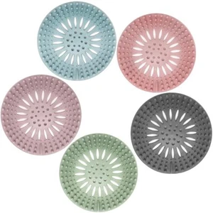 Drain Cover Hair Catcher Set of 5 Hair Stopper Shower for Bathroom Bathtub Sink - Picture 1 of 8