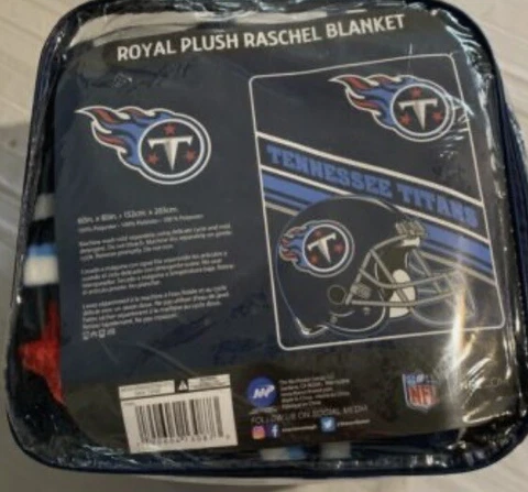 Tennessee Titans Slant Design 60" x 80" Royal Plush Blanket by Northwest Cover