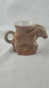 1979 Frankoma Democratic (DEM) Donkey Political Mug. Brown Satin - Picture 1 of 8