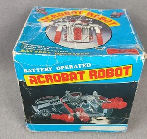 Vintage Horikawa Acrobat Robot turnover action lighted eyes Battery operated MIB - Foto 1 di 9