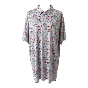 Maelreg Men's XL Polo Shirt Multicolor Splash Short Sleeve Athletic Performance - Picture 1 of 7