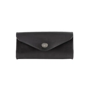Ledrie Motorrad Fronttasche aus Leder schwarz mit Drehverschluss 26x7,5x13cm - Bild 1 von 4