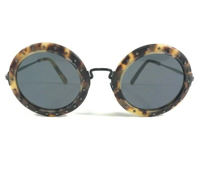 Phillip Plein Sunglasses Olivia WES0047 col.4CZ Black Brown Studded Blue Lenses - Image 1 of 4