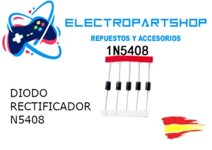 PACK DE 5 UNIDADES 1N5408 - Diodo Rectificador - 1000 V - 3 A - Imagen 1 de 1