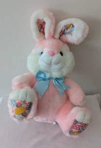 Kuschelwitz rosa Osterhase Hase Plüsch Eier Stoff Deko Stofftier - Bild 1 von 10