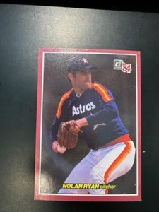 1984  Donruss Action All Stars Nolan Ryan Houston Astros Baseball Vintage Jumbo