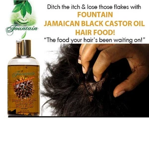 Fountain Jamaican Black Castor Oil Hair Food - Dry - Itchy - Flaky - Dandruff - Picture 1 of 4