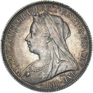 Chelín 1894 - Moneda de plata británica Victoria - Muy bonita - Imagen 1 de 2