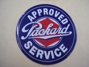 PACKARD APPROVED SERVICE VINLY STICKER 3 INCH - Picture 1 of 2
