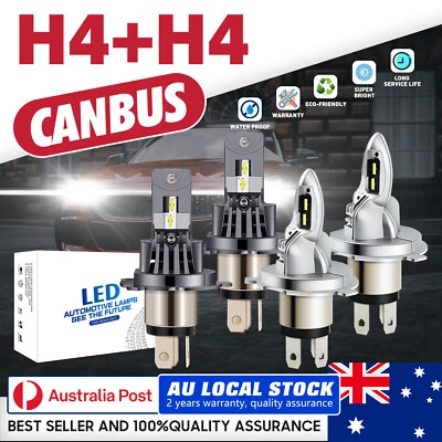 LED Bulb Kit H4 For Toyota FJ Cruiser 2007-2014 Headlight Hi/Lo 6000K White Beam - image 1 of 4