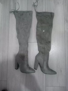 Boohoo Grey Boots for Women for sale | eBay