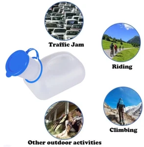 Portable Male Urine Pee Bottle Camping Outdoor Travel Urinal Car Toilet Storage - Picture 1 of 10