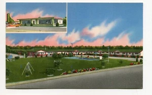 Vintage Postcard SUN TAN MOTEL Allendale SC hotel & restaurant - Picture 1 of 2