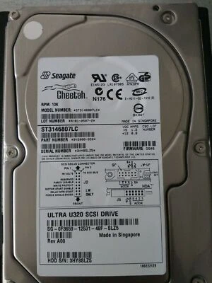 Seagate Cheetah 10K.6 146.8 GB,Internal,10000 RPM,3.5" (ST3146807LC) Hard Drive - Bild 1 von 3