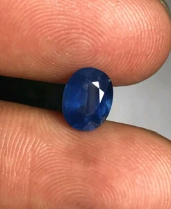 1.4ct Natural Blue Sapphire Gemstone Nice Color & Luster - Ceylon - Heated Only - Picture 1 of 6