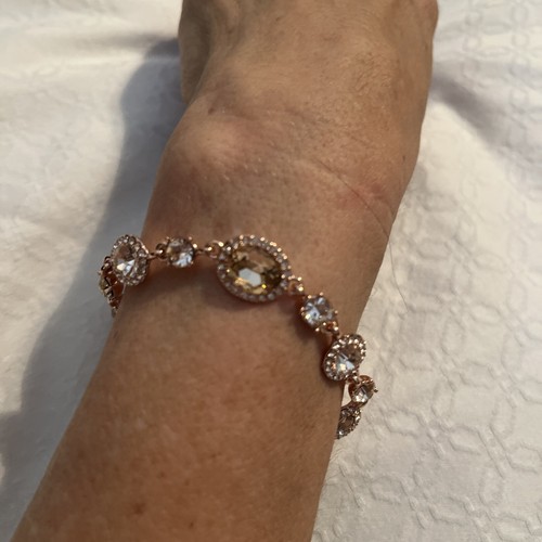 BRACCIALE TONO ORO ROSA FIRMATO GIVENCHY $68 FLEX J1CC