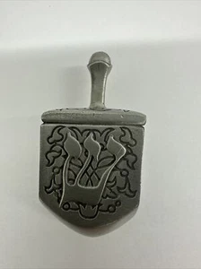VINTAGE RARE AVON PEWTER DREIDEL JEWISH TOP HANUKKAH CHANUKAH TOY - Picture 1 of 7