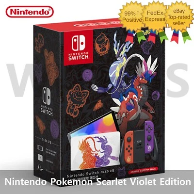 Nintendo Switch OLED Model Pokemon Scarlet Violet Edition Console New= - Image 1 of 4
