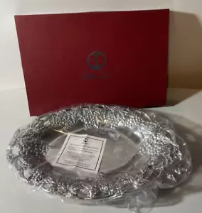 ARTHUR COURT Vintage 13x19" Cast Aluminum Oval Tuscan Grapevine Platter 1990 NEW - Picture 1 of 6