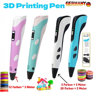 🔥3DPrinting Pen 3D Druckstift 3D Stifte Set PLA Filament 3D Drucker StiftKinder - Bild 1 von 4