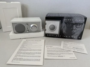 Tivoli Audio Model One Henry Kloss Table Radio White Silver AM/FM - NO CABLES - Picture 1 of 15
