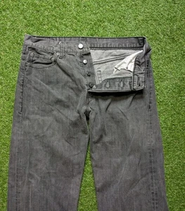 Levis 562 Jeans Mens 32x36 Black Loose Taper Fit Button Fly Cotton Denim  - Picture 1 of 13