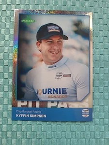 2025 Parkside Indycar Shimmer Rainbow Foil Pit Pass Kyffin Simpson - Picture 1 of 2