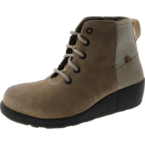 Bogs Womens Audrey Wedge Safe Taupe Suede Wedge Boots 7 Medium (B,M) BHFO 6524 - Picture 1 of 2