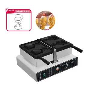 Elektrisch Waffelmaschine Kommerziell Pfannkuchen Taiyaki Maker Eisengusspfanne - Bild 1 von 13