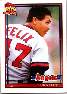 Junior Felix California Angels 1991 Topps Traded #40T - Image 1 of 2