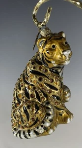 Jay Strongwater Tiger Ornament  - Picture 1 of 3