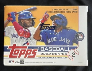 2022 Topps Series 2 Baseball ESCLUSIVA scatola sigillata in fabbrica BLASTER - carta RELIC! - Foto 1 di 6