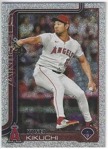 2025 Topps Yusei Kikuchi Los Angeles Angels Sand Glitter Parallel # 592 - Bild 1 von 2
