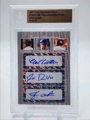 VITTERS COLVIN DONALDSON 2007 JUST MINORS UNCIRCULATED AUTO /25 BGS Q5559 - Image 1 of 2