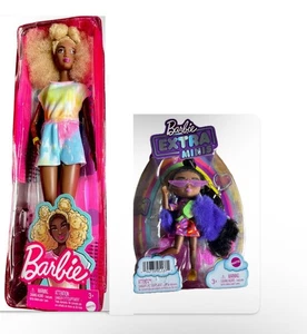 Barbie Fashionistas Doll #180 Blonde Tie-Dye & Extra Minis Doll #1 (5.5 in) - Picture 1 of 4