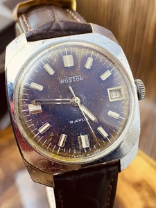 WOSTOK VINTAGE 2414 SU Early Watch USSR VOSTOK Eared SOVIET Rare Men #8856 - Bild 1 von 24