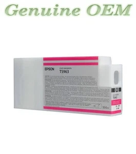 Cartucho de tinta Epson T596300 original OEM, rendimiento estándar magenta sellado genuino - Imagen 1 de 1