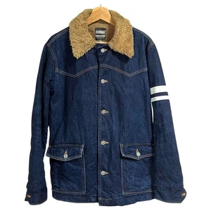 Momotaro Jeans N-1 Deck Jacket Size 40 Boa Lining Denim Japanese F/S - Picture 1 of 13