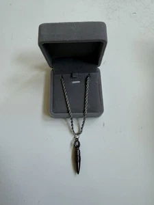 Collana uomo amuleto buddista Vajra ciondolo acciaio inox gioielli regalo - Foto 1 di 4