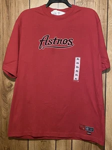 NWT HOUSTON ASTROS XL MLB Genuine Merchandise Brick Red Star Short Sleeve Shirt - Picture 1 of 9