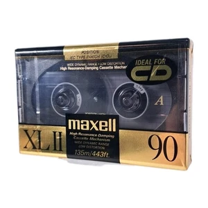 New and Sealed Maxell XLII 90-Minute Blank High Resonance-Damping Cassette Tape - Picture 1 of 6