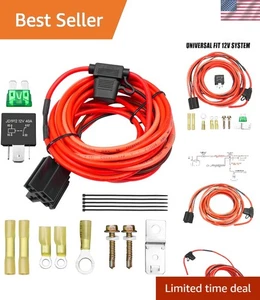 Electric Fuel Pump Relay Kit Fuel Pump Wiring Harness Bypass 40 AMP Waterproof - Bild 1 von 8
