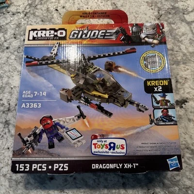 KRE-O, G.I. JOE, LIBÉLULA XH-1, KIT #A3363, EXCLUSIVO TOYSRUS, 153 PIEZAS, NUEVO EN CAJA Foto 1 de 4