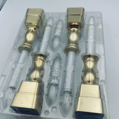 Juego de 4 Luces Belén Dorado LED Sensor Ventana Velas Temporizador Anochecer Amanecer Batería Foto 1 de 4