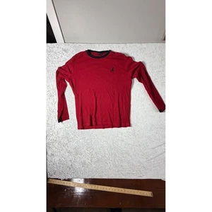 Jordan Langarm Thermo Shirt Rot Schwarz Jumpman Logo Herren XL - Bild 1 von 8