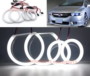 for Honda Odyssey RB1 RB2 03-08 Xenon cotton LED halo ring headlight angel eyes - Picture 1 of 18